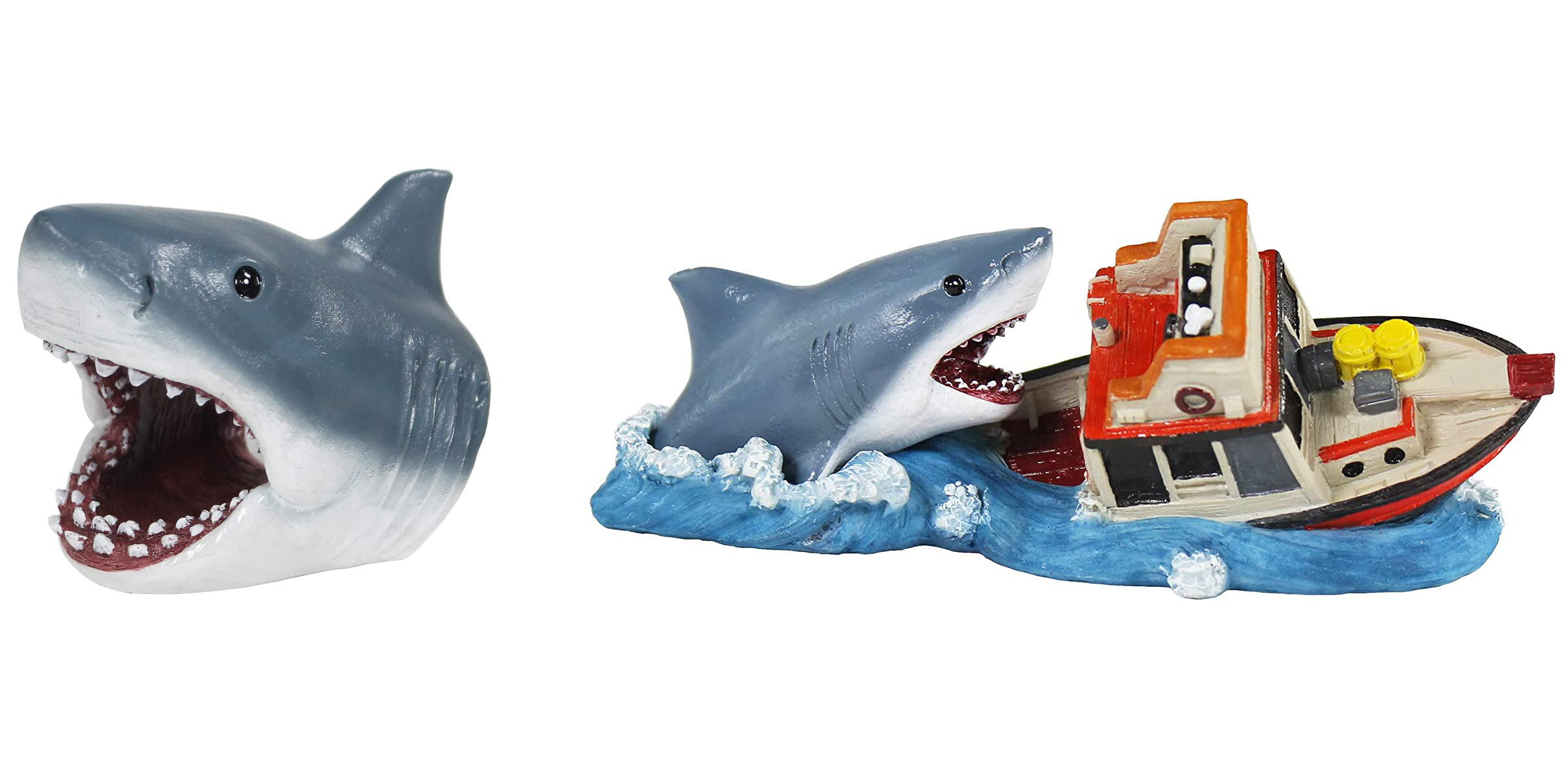 Penn Plax Jaws 2-Piece Aquarium Ornament Bundle | Wayfair